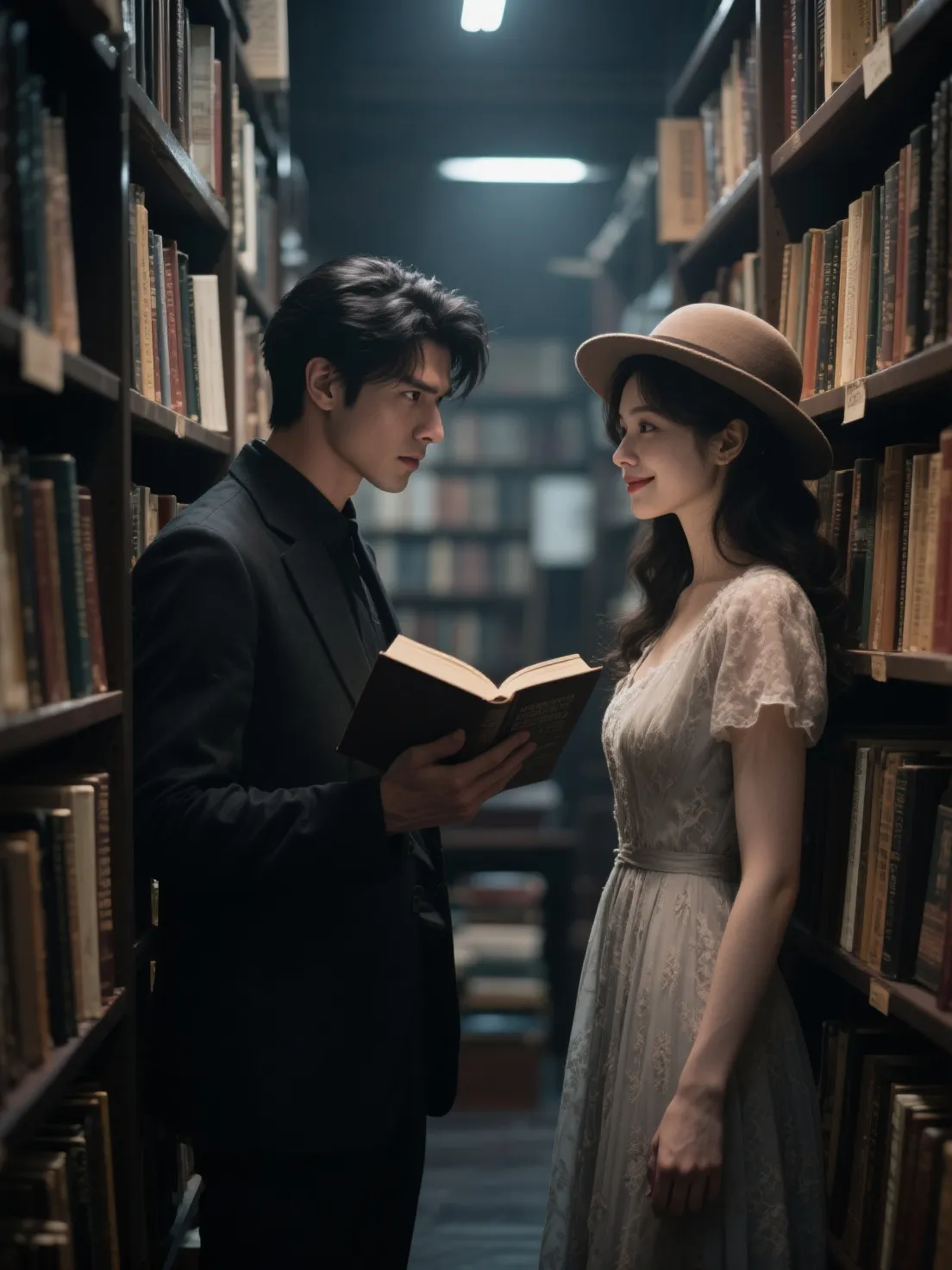 him and her