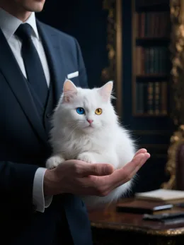 The Villain's White Kitty
