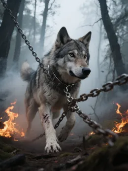 Chained Wolf