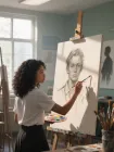Painting The Bad Girl's Portrait