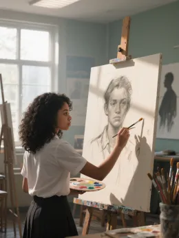 Painting The Bad Girl's Portrait
