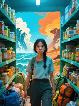 Natural disaster strikes: I hoard supplies in the apocalypse and win