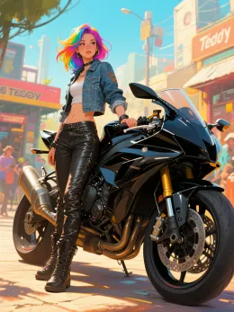 Biker's Teddy (Wolves MC 3)
