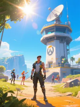 Guardian from Another World (Overwatch x male reader)